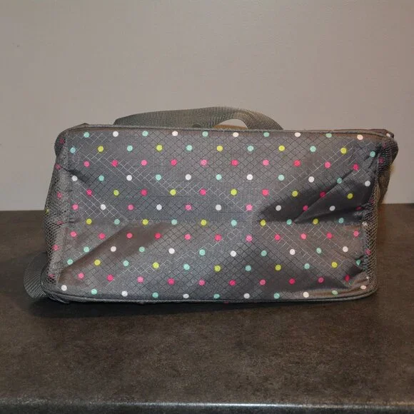 Justice grey with colorful dots duffle bag - Picture 4 of 4